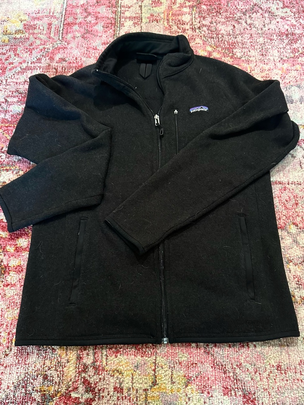 Men’s Patagonia Black Full-Zip Synchilla-Style Fleece Jacket - Picture 1 of 2